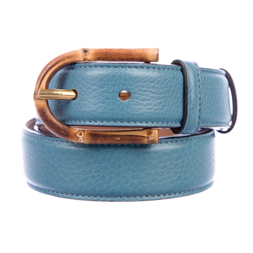 GUCCI Bamboo Leather Belt Size: M
